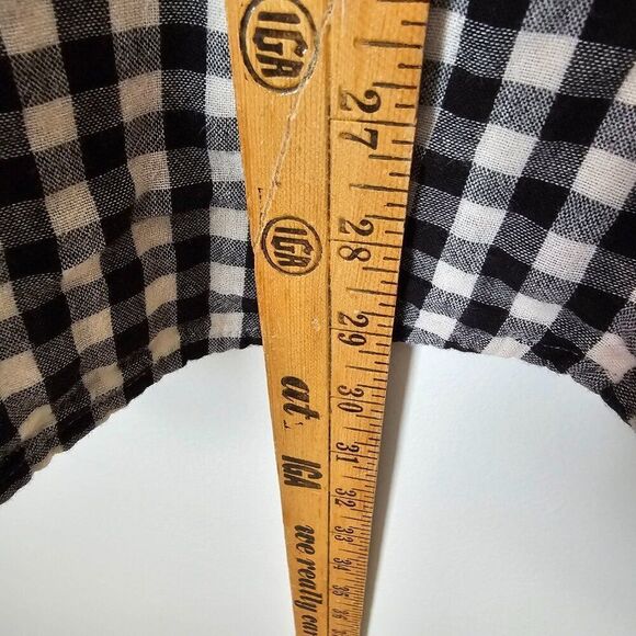 NWOT J JILL CHECKERED/ PLAID HALF BUTTONED SOFT COTTON LONGSLEEVES TOP SMALL - Picture 15 of 15